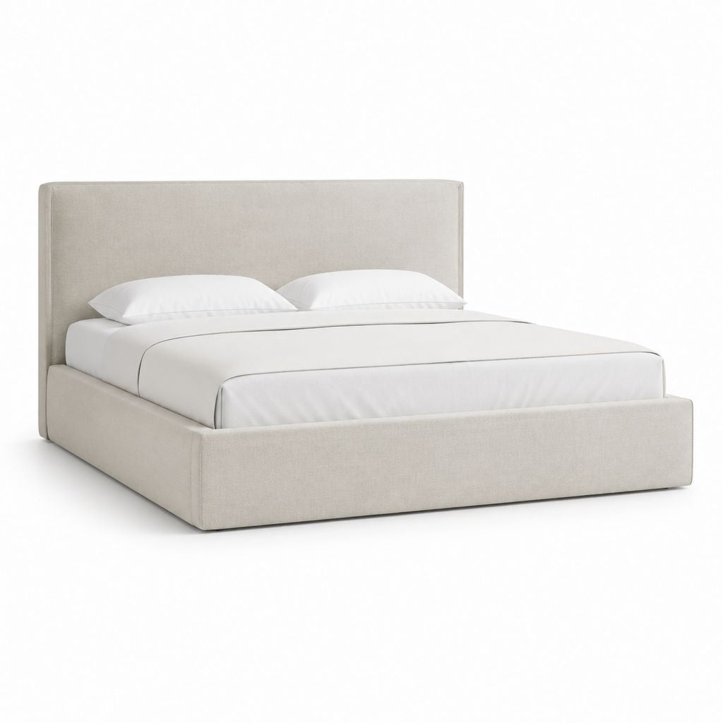Polsterbett Doppelbett Beige Polyester Rechteckig 160 x 200 cm